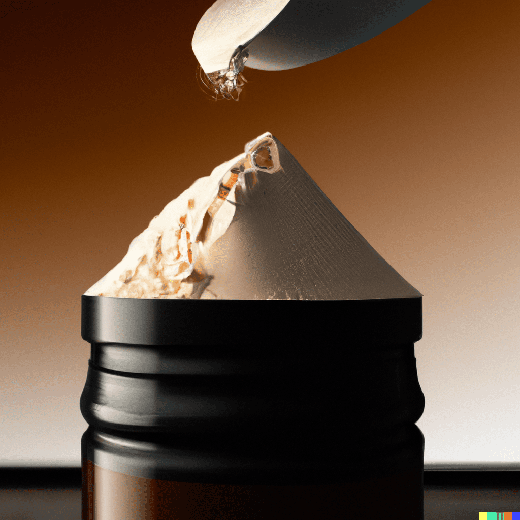protein powder, digital art