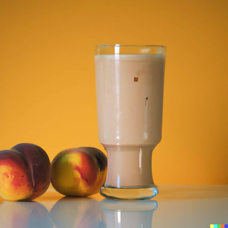 peach cobbler protein shake to gain weight